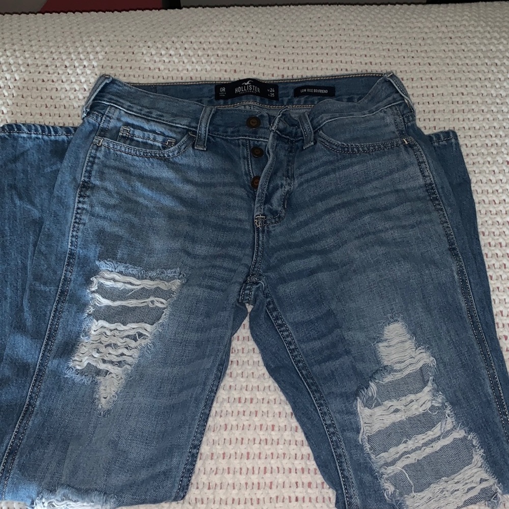 Low Rise Boyfriend Jeans